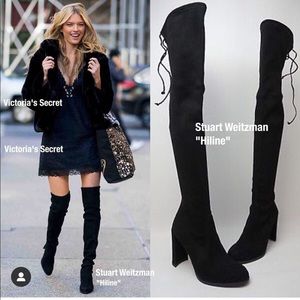 Stuart Weitzman Hiline Suede Over-the-knee Boots